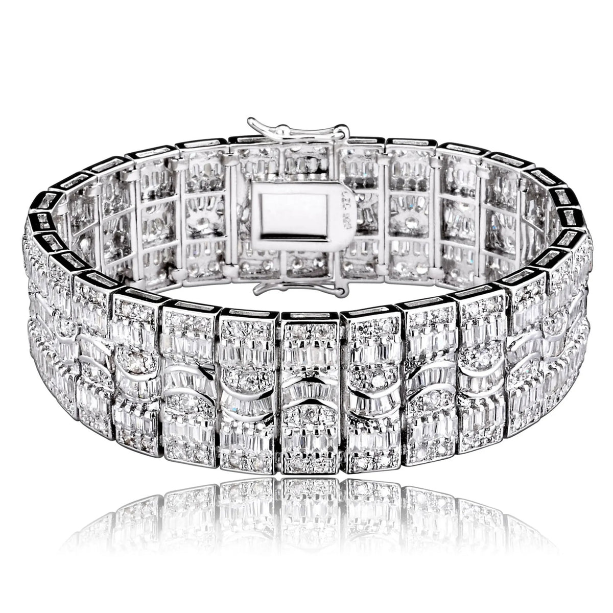 Collette Z Sterling Silver 'Hilary' Cubic Zirconia Bracelet