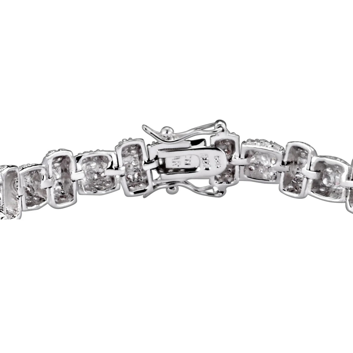 Collette Z Sterling Silver Cubic Zirocnia Multi-shape Bracelet
