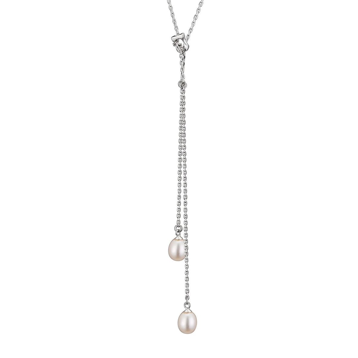 Collette Z Sterling Silver Pearl Drop Necklace