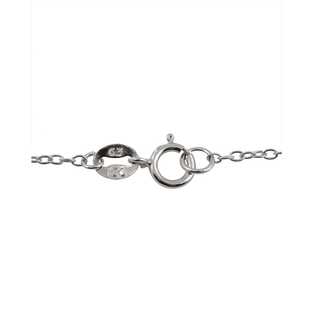 Collette Z Sterling Silver Cubic Zirconia Heart Shape Necklace