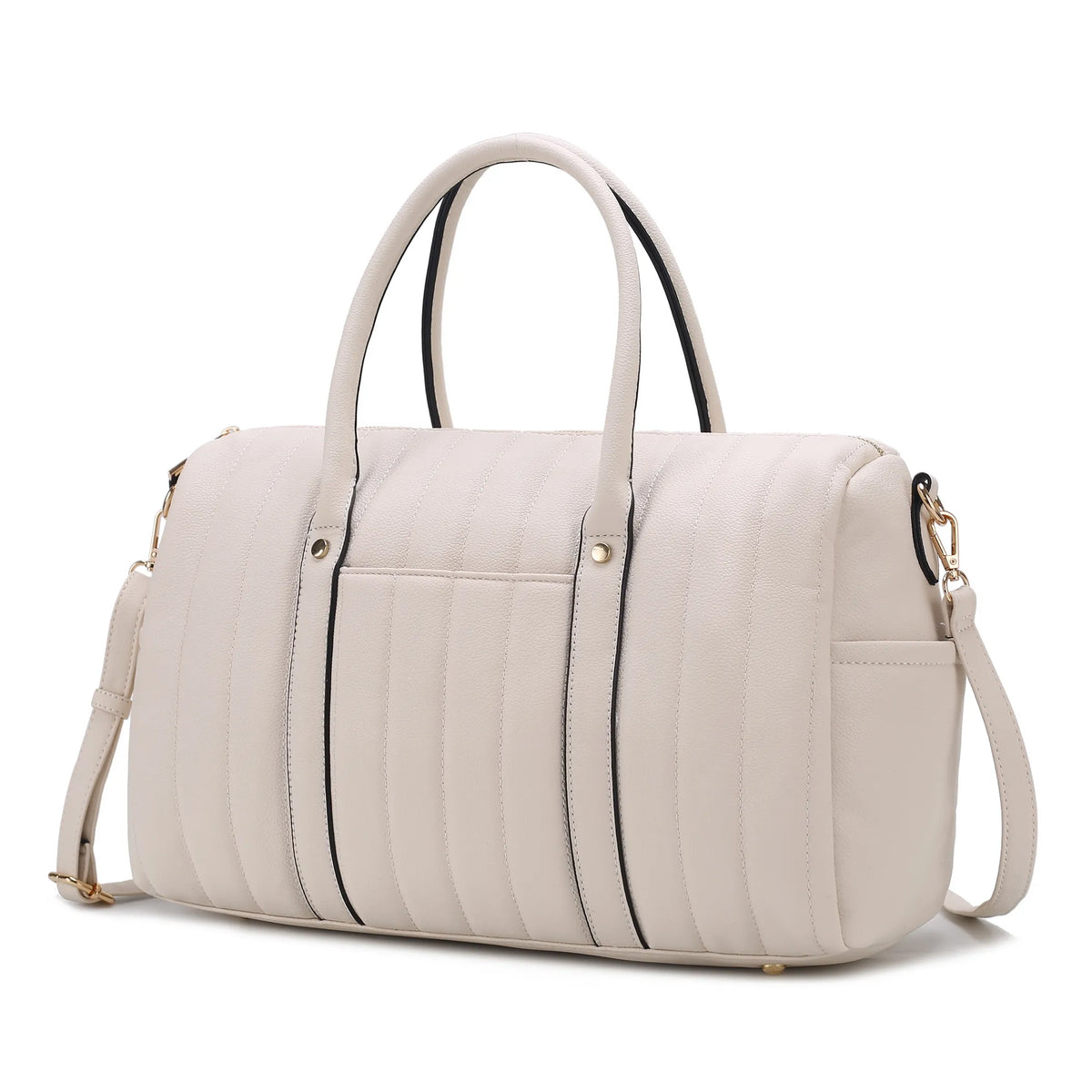 Luana Quilted Vegan Leather Women's Duffle Bag