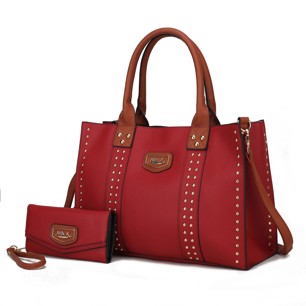 Davina Vegan Leather Womens Tote Bag with wallet