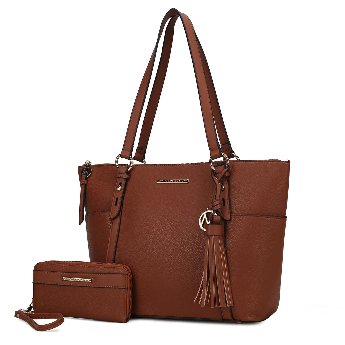 Gloria Vegan Leather Womens Tote Bag with wallet