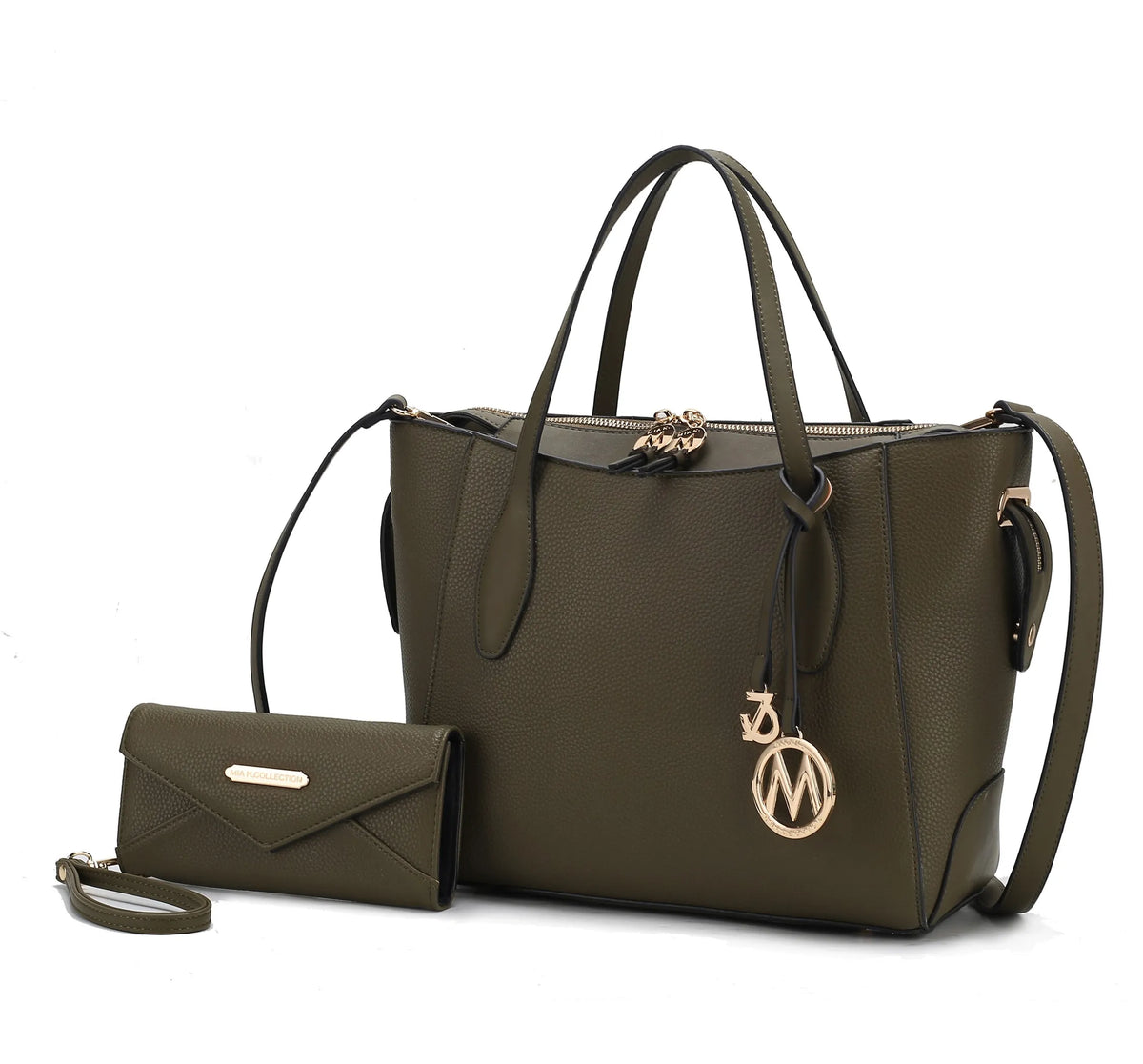 Bruna Vegan Leather Women's Tote Bag with Wallet