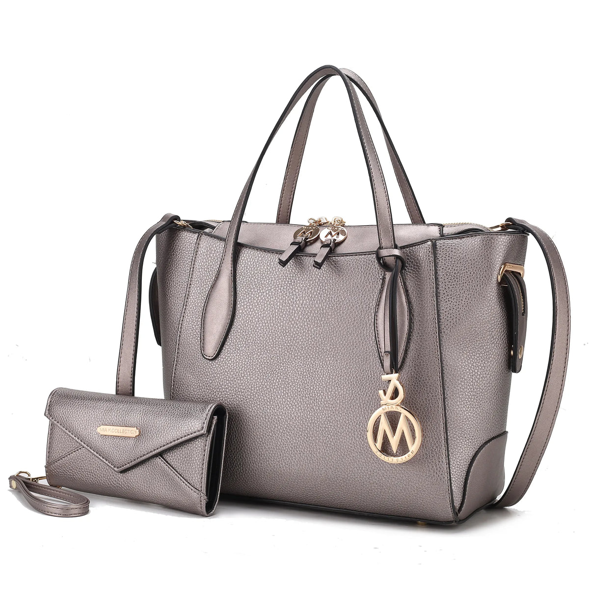 Bruna Vegan Leather Women's Tote Bag with Wallet
