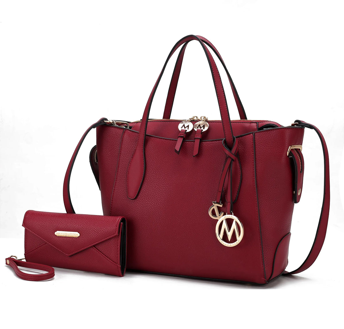 Bruna Vegan Leather Women's Tote Bag with Wallet