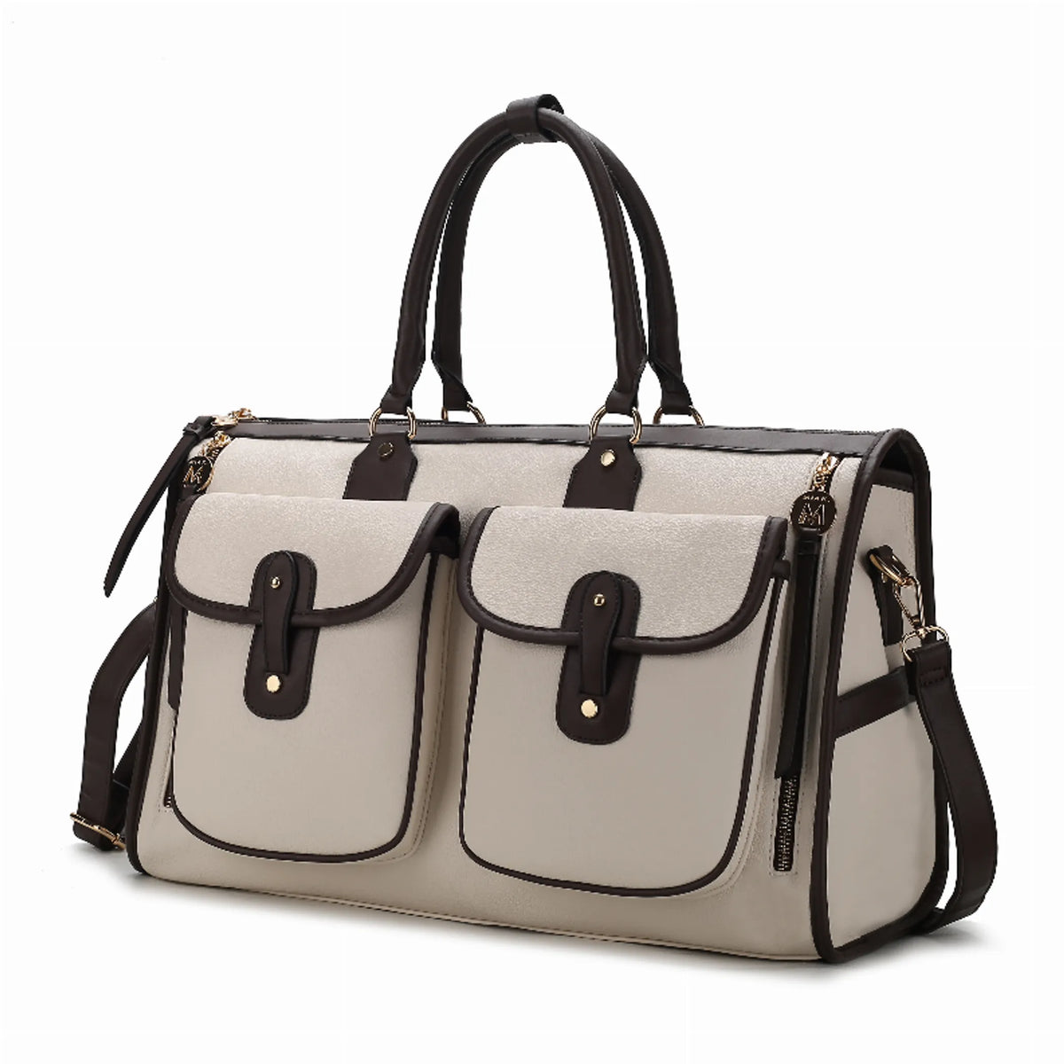 Genevieve Color Block Vegan Leather Women's Duffle Bag
