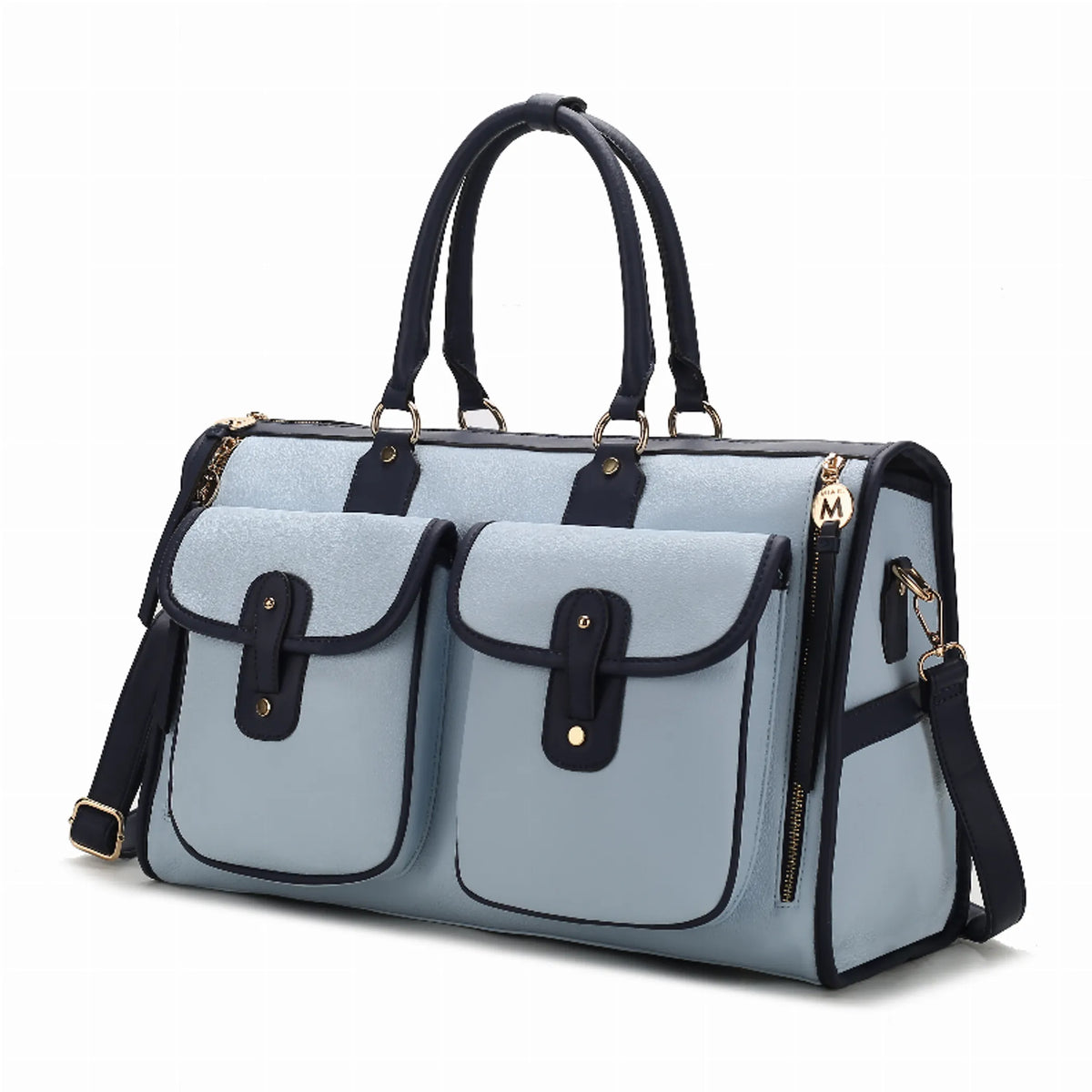 Genevieve Color Block Vegan Leather Women's Duffle Bag