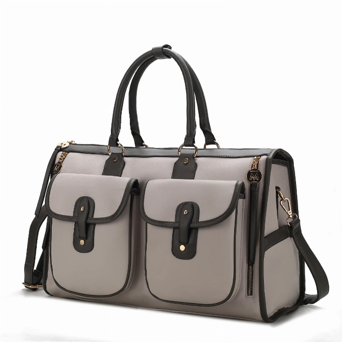 Genevieve Color Block Vegan Leather Women's Duffle Bag