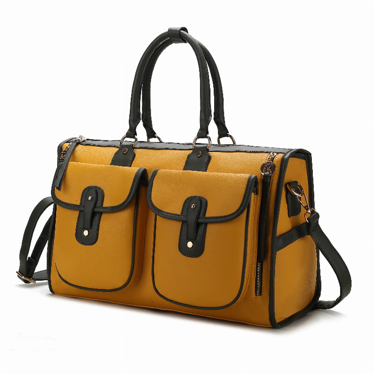 Genevieve Color Block Vegan Leather Women's Duffle Bag