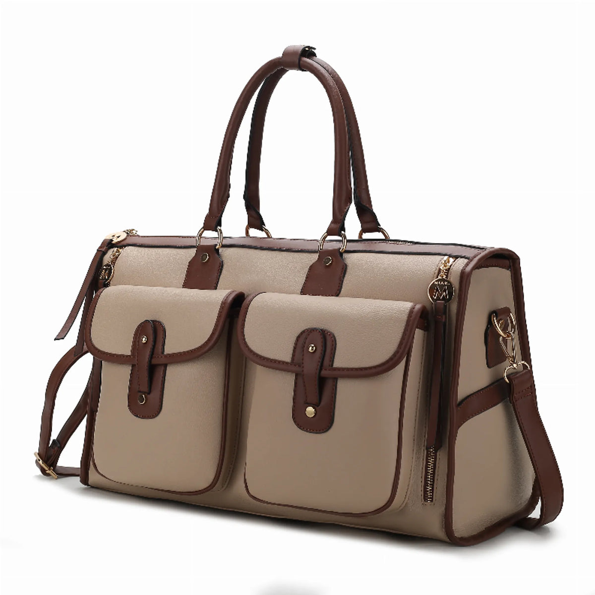 Genevieve Color Block Vegan Leather Women's Duffle Bag