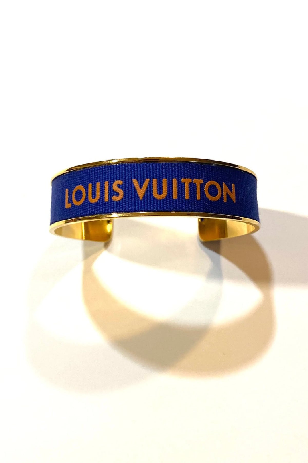 Up-Cycled Louis Vuitton Designer Cuff Bracelet
