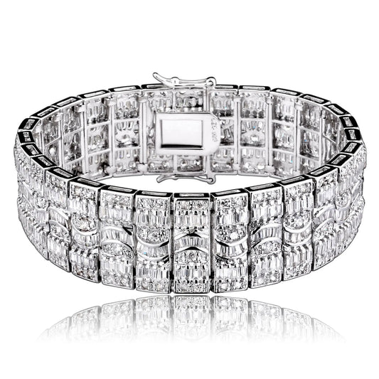 Collette Z Sterling Silver 'Hilary' Cubic Zirconia Bracelet
