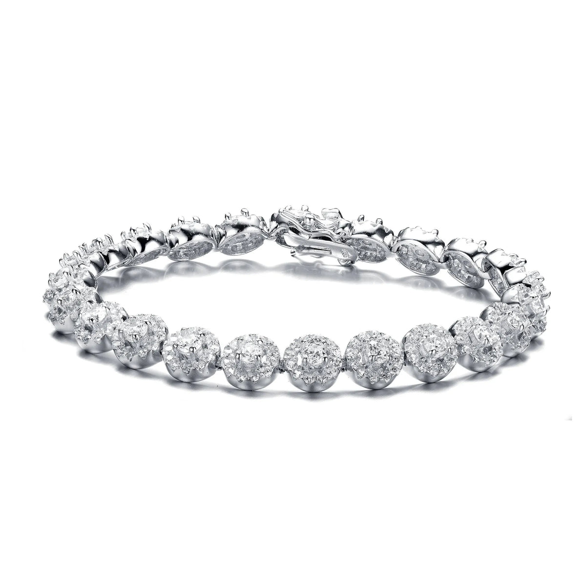 Collette Z Sterling Silver Cubic Zirconia Wreath Bracelet