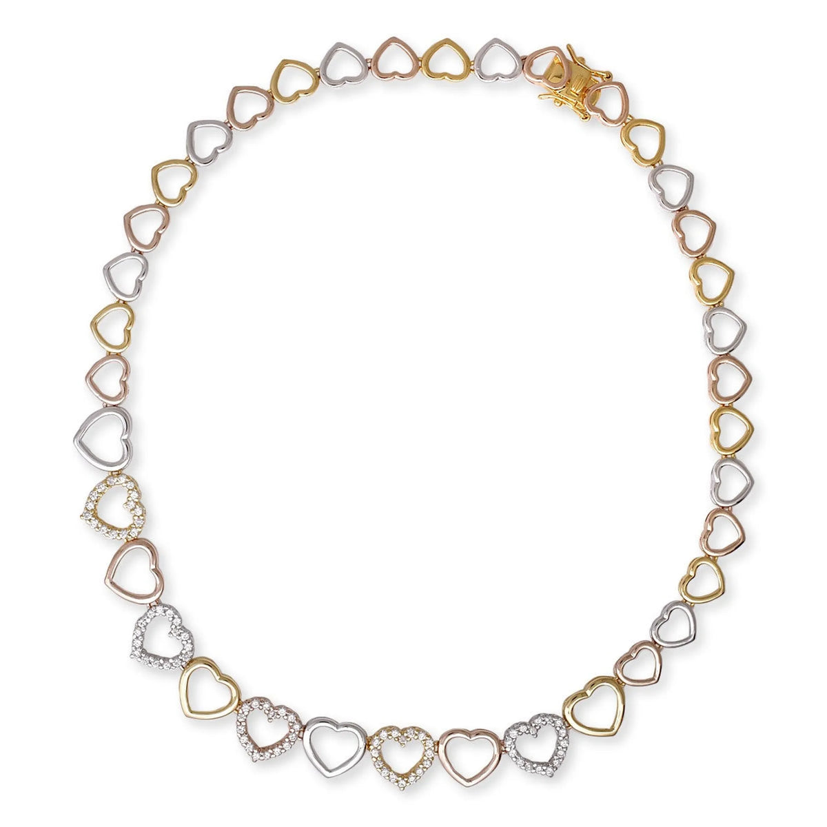 Collette Z Multicolor Heart Wreath Necklace