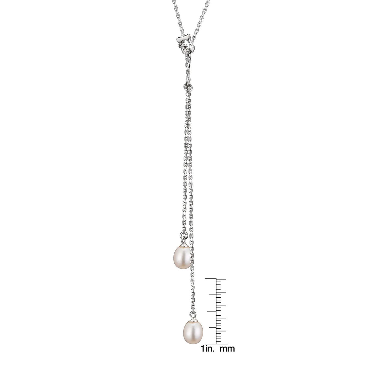 Collette Z Sterling Silver Pearl Drop Necklace