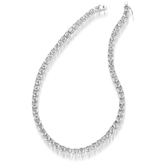 Collette Z Sterling Silver Cubic Zirconia 6-mm Tennis Necklace