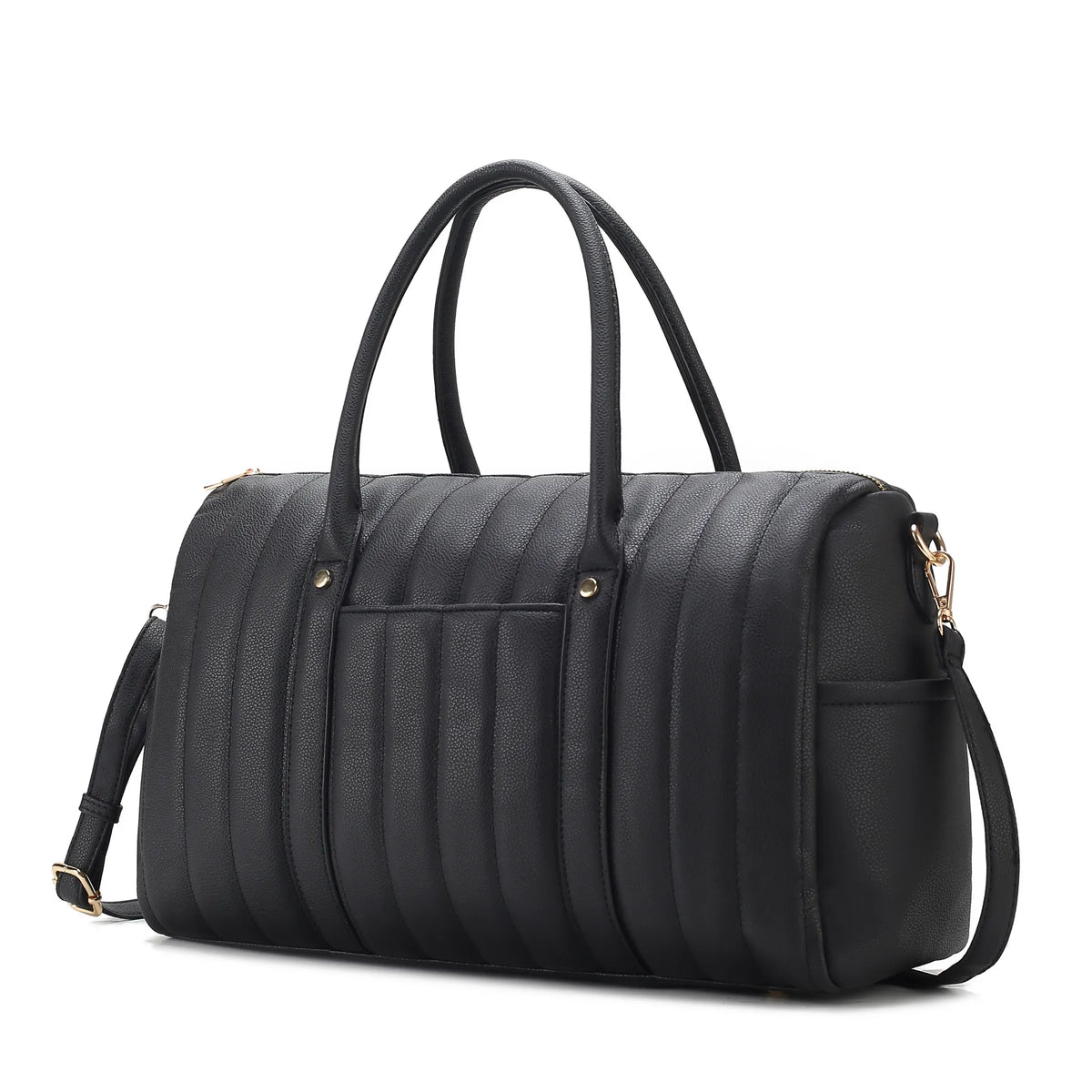 Luana Quilted Vegan Leather Women's Duffle Bag