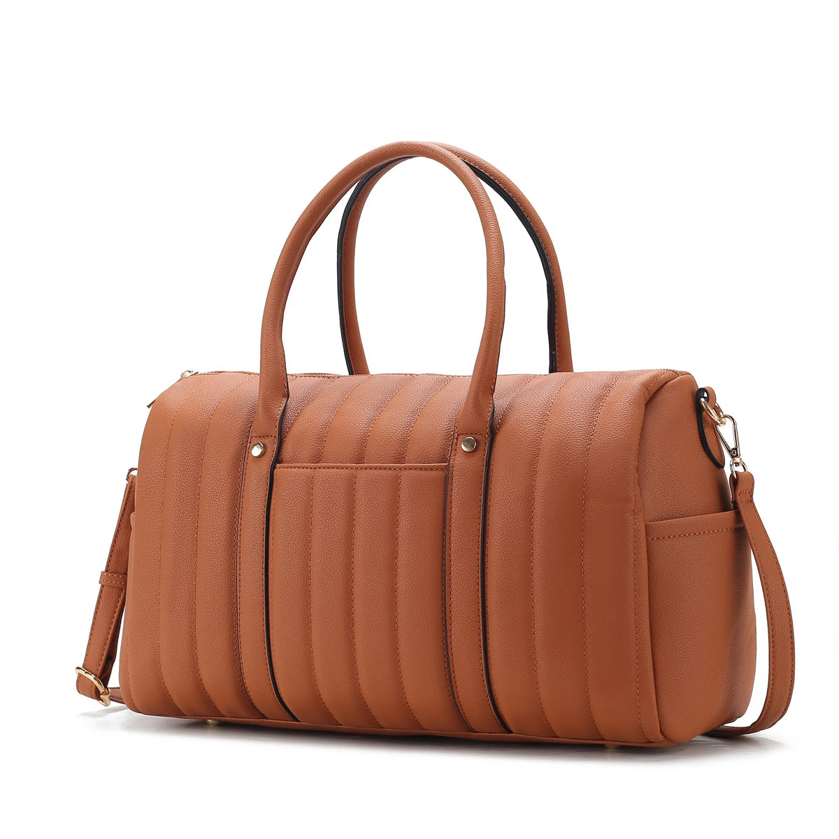 Luana Quilted Vegan Leather Women's Duffle Bag