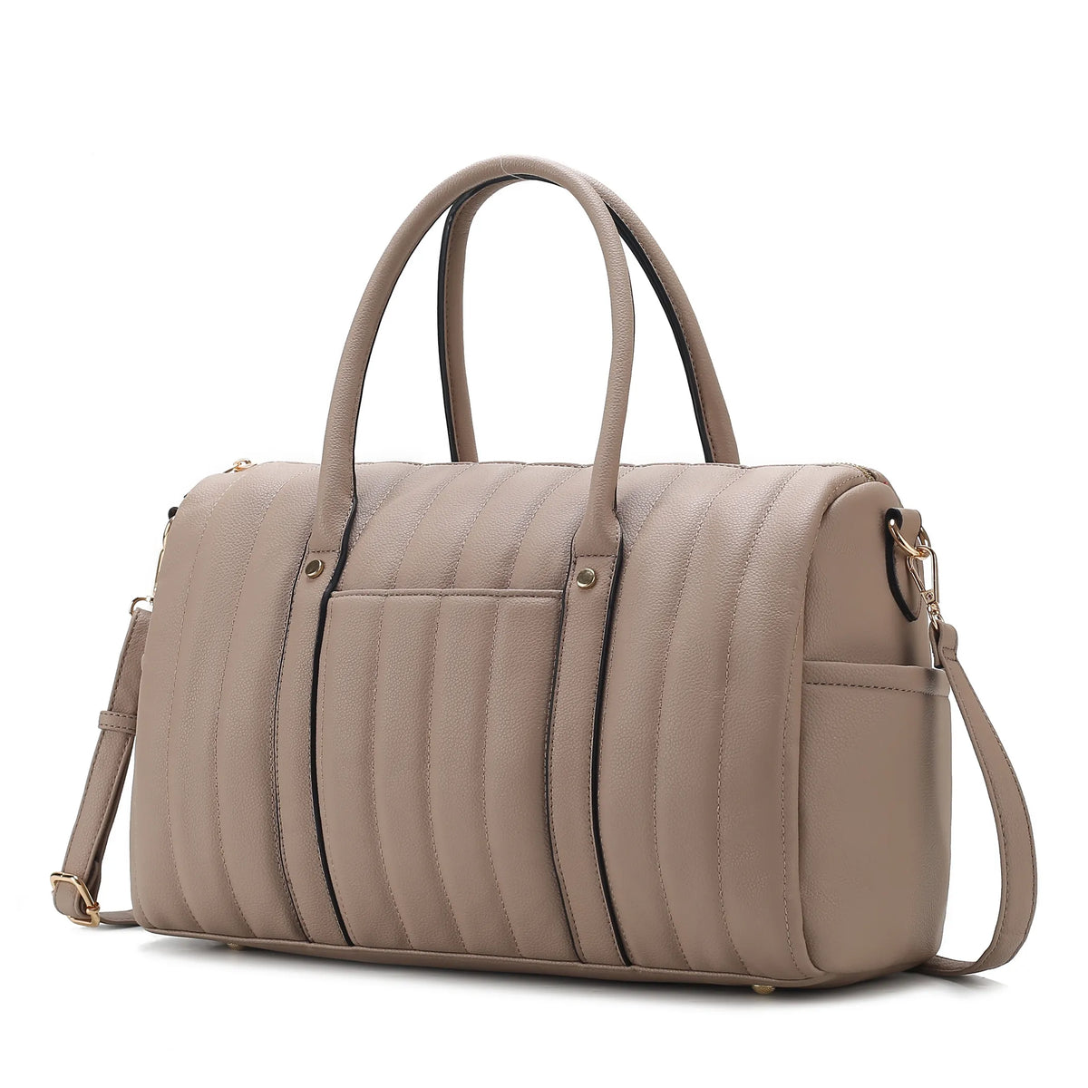 Luana Quilted Vegan Leather Women's Duffle Bag