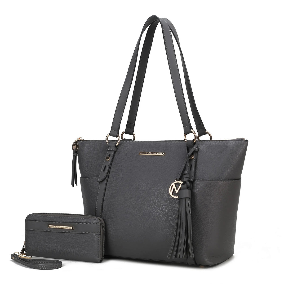 Gloria Vegan Leather Womens Tote Bag with wallet