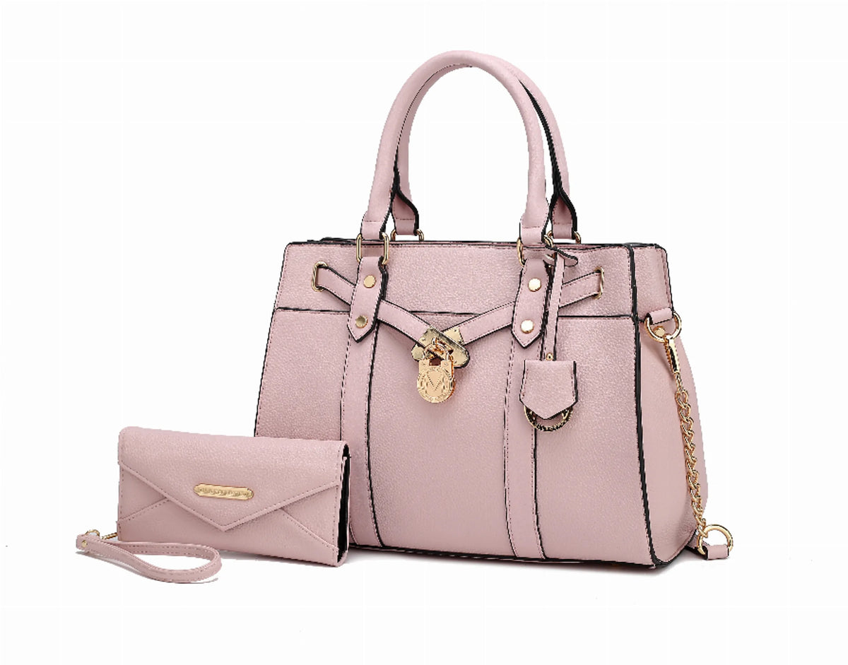 Christine Vegan Leather Women's Satchel Bag with wallet