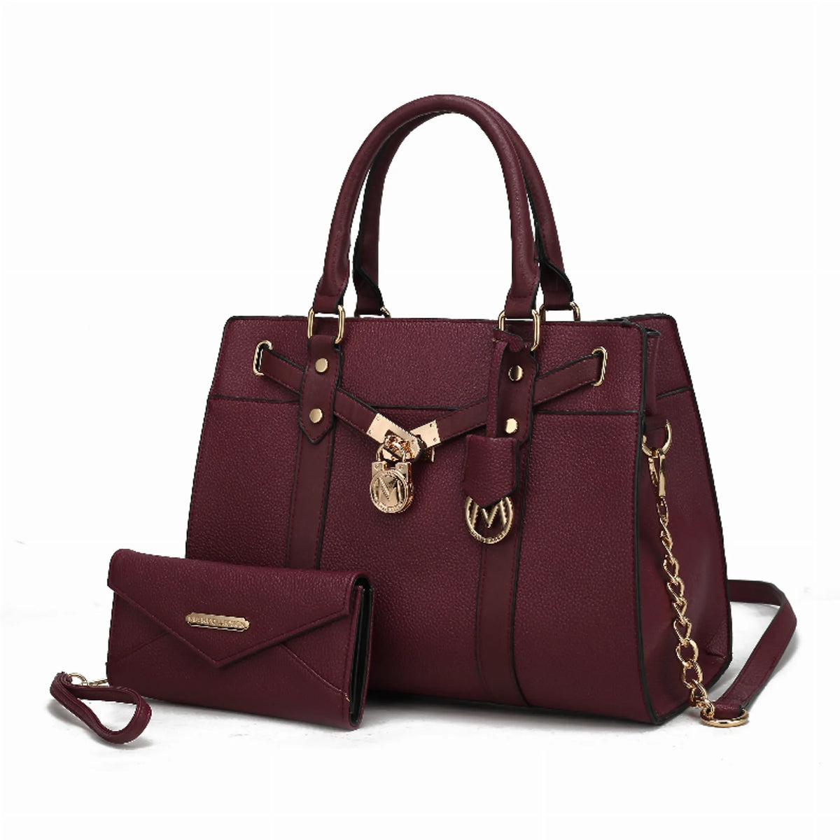 Christine Vegan Leather Women's Satchel Bag with wallet