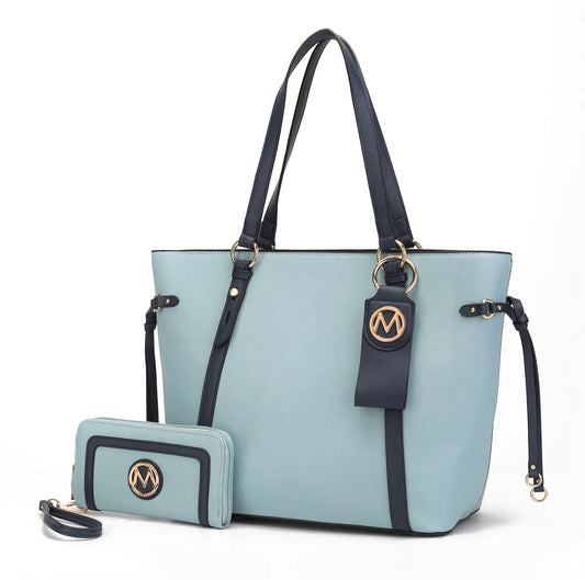 Kioea Tote with Wallet & Detachable Key-Ring Set