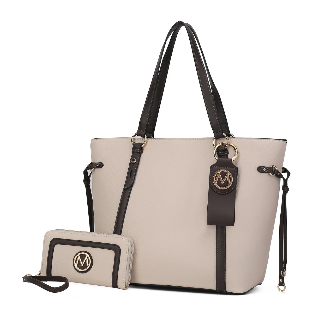 Kioea Tote with Wallet & Detachable Key-Ring Set
