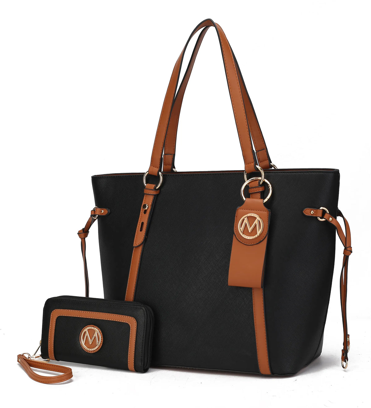 Kioea Tote with Wallet & Detachable Key-Ring Set