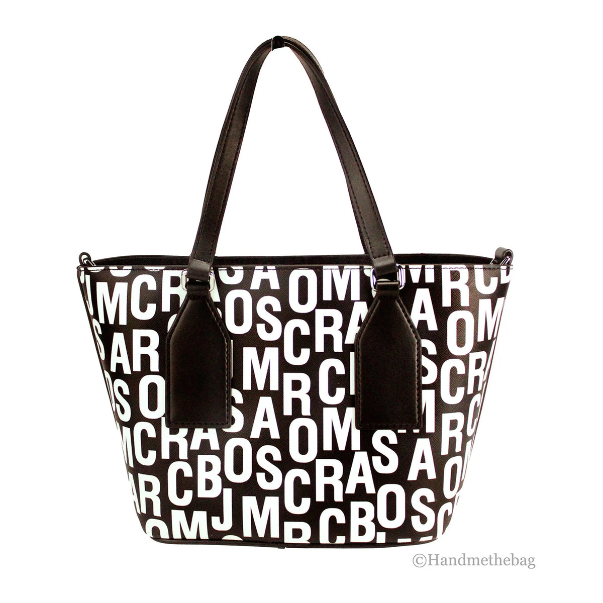 Marc Jacobs Monogram Print Leather Tote Crossbody Bag