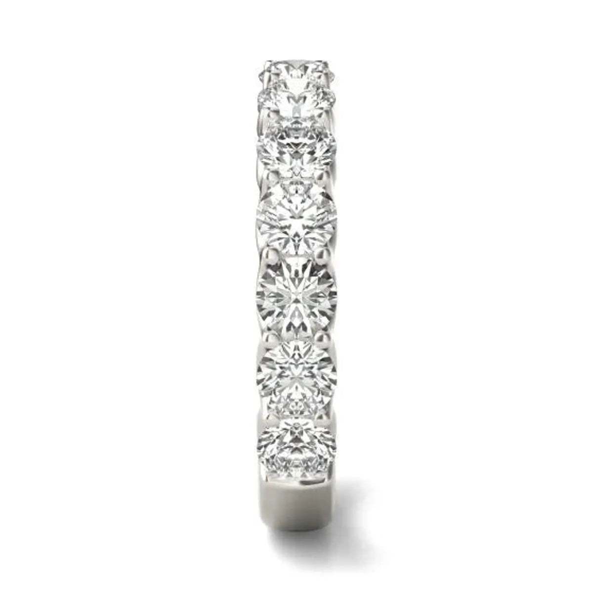 2 1/15 CTW Round Lab Grown Diamond Ring 14K White Gold (G-VS)